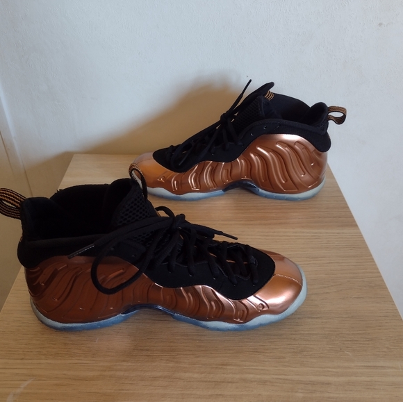 Nike Little Posite One Copper Big Kids 644791-004 - Picture 2 of 13